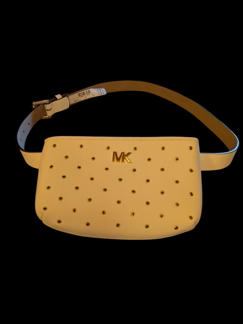 MICHAEL KORS Yellow Studded Belt Bag